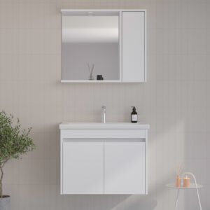 Dova 65 bela matt – set kupatilskog nameštaja