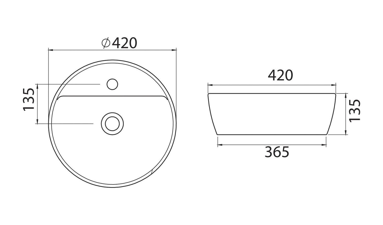 One umivaonik 42 cm - Slika 3