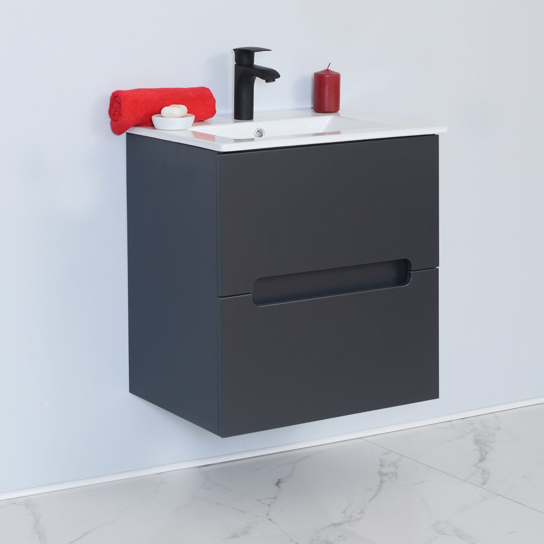 Stella 60 siva mat – donji deo sa umivaonikom