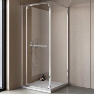 Tuš kabina Stellar uni DW silver 90×90