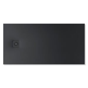 Tuš kadica Terran-N, sa odvodom, crna, superslim 120×80
