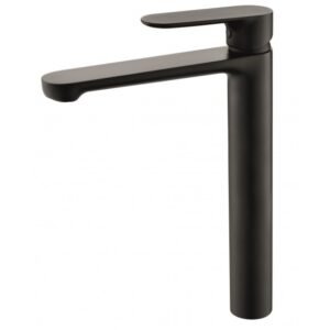 Torino baterija za umivaonik, visoka – crna mat