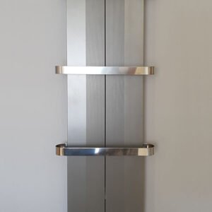 Sušač peškira toplovodni 404×1200 metalik sivi