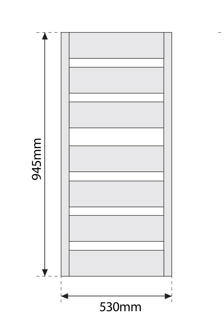 Sušač peškira Elegant 530×945 crni - Slika 3