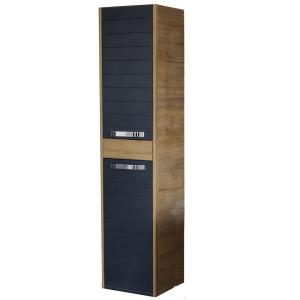 Vertikala konzolna HYDRA - DELTA hrast/antracit bez korpe 35x160