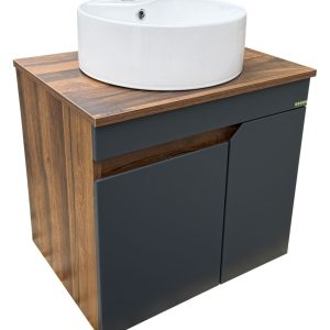 Ormarić konzolni HYDRA - ELORA 60cm antracit + lavabo [13-065]