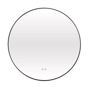 LED ogledalo sa crnim ramom, anti-fog i dimerom F60 [DH-L2363]